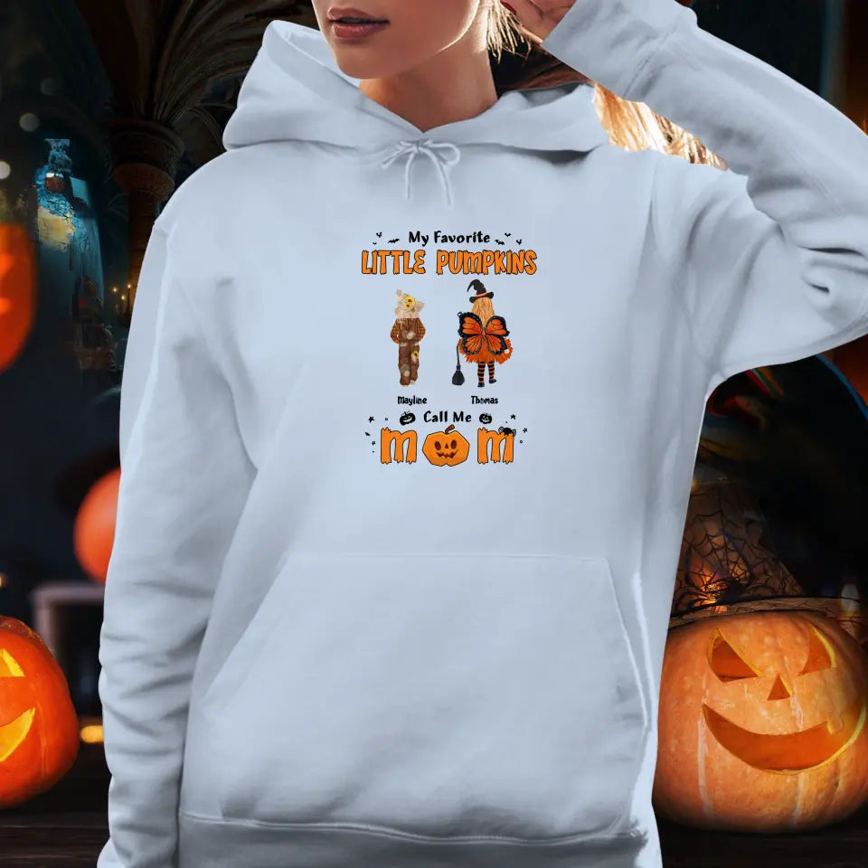 My Favorite Little Pumpkins - Custom Name - Personalized Gifts For Family - Hoodie