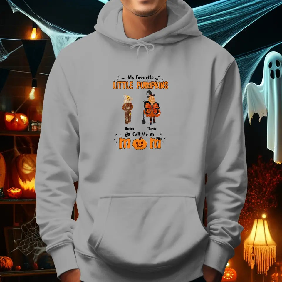 My Favorite Little Pumpkins - Custom Name - Personalized Gifts For Family - Hoodie