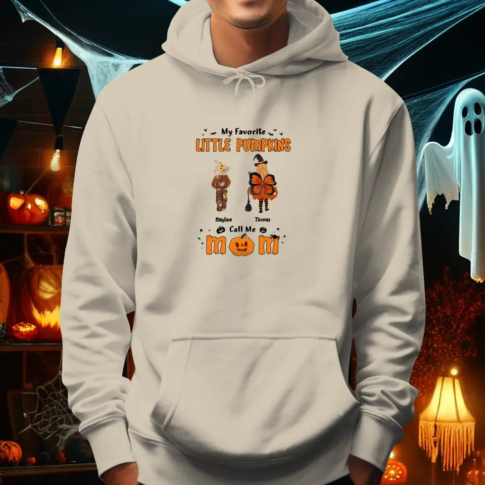 My Favorite Little Pumpkins - Custom Name - Personalized Gifts For Family - Hoodie