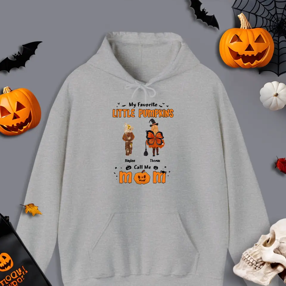 My Favorite Little Pumpkins - Custom Name - Personalized Gifts For Family - Hoodie