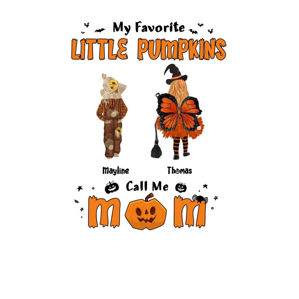 My Favorite Little Pumpkins - Custom Name - Personalized Gifts For Family - Hoodie