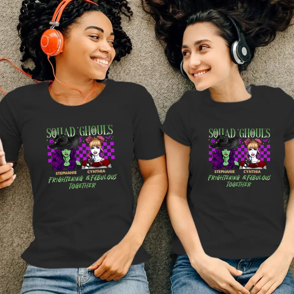 Squad Ghouls - Custom Name - Personalized Gifts For Bestie - T-Shirt