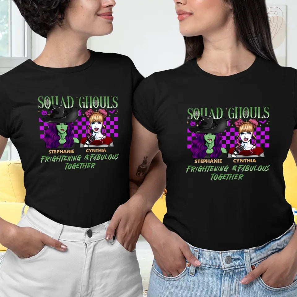 Squad Ghouls - Custom Name - Personalized Gifts For Bestie - T-Shirt