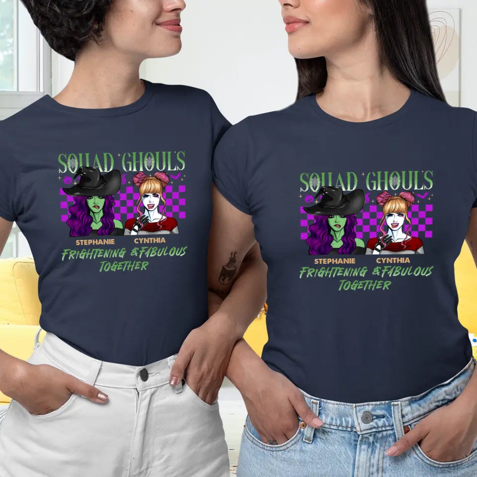 Squad Ghouls - Custom Name - Personalized Gifts For Bestie - T-Shirt