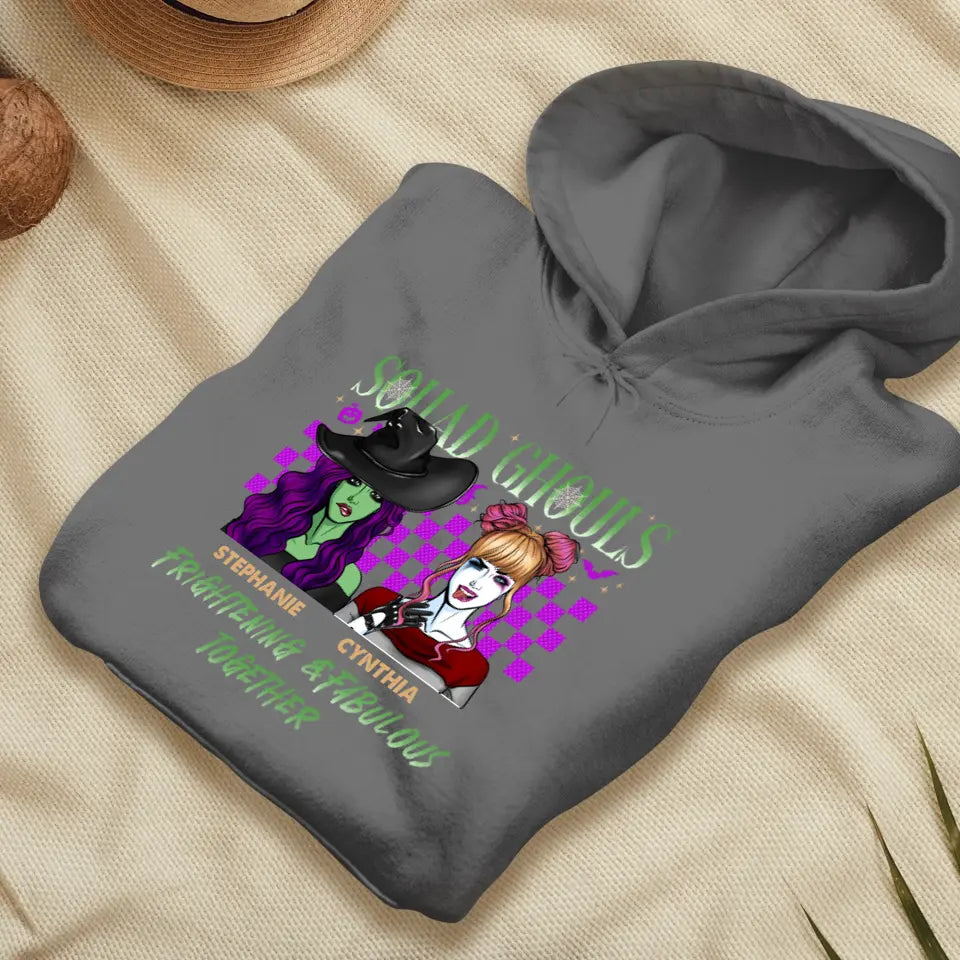 Squad Ghouls - Custom Name - Personalized Gifts For Bestie - Hoodie