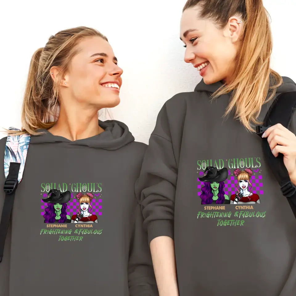 Squad Ghouls - Custom Name - Personalized Gifts For Bestie - Hoodie