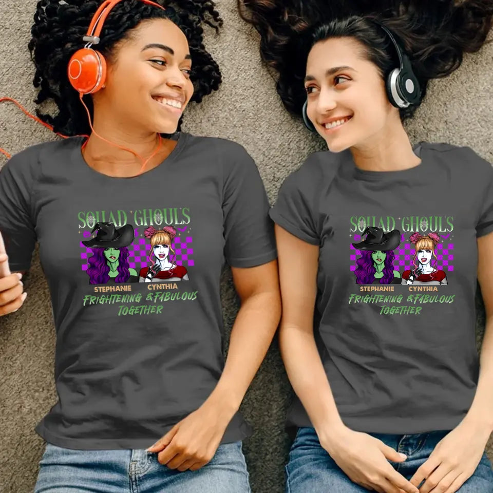 Squad Ghouls - Custom Name - Personalized Gifts For Bestie - T-Shirt