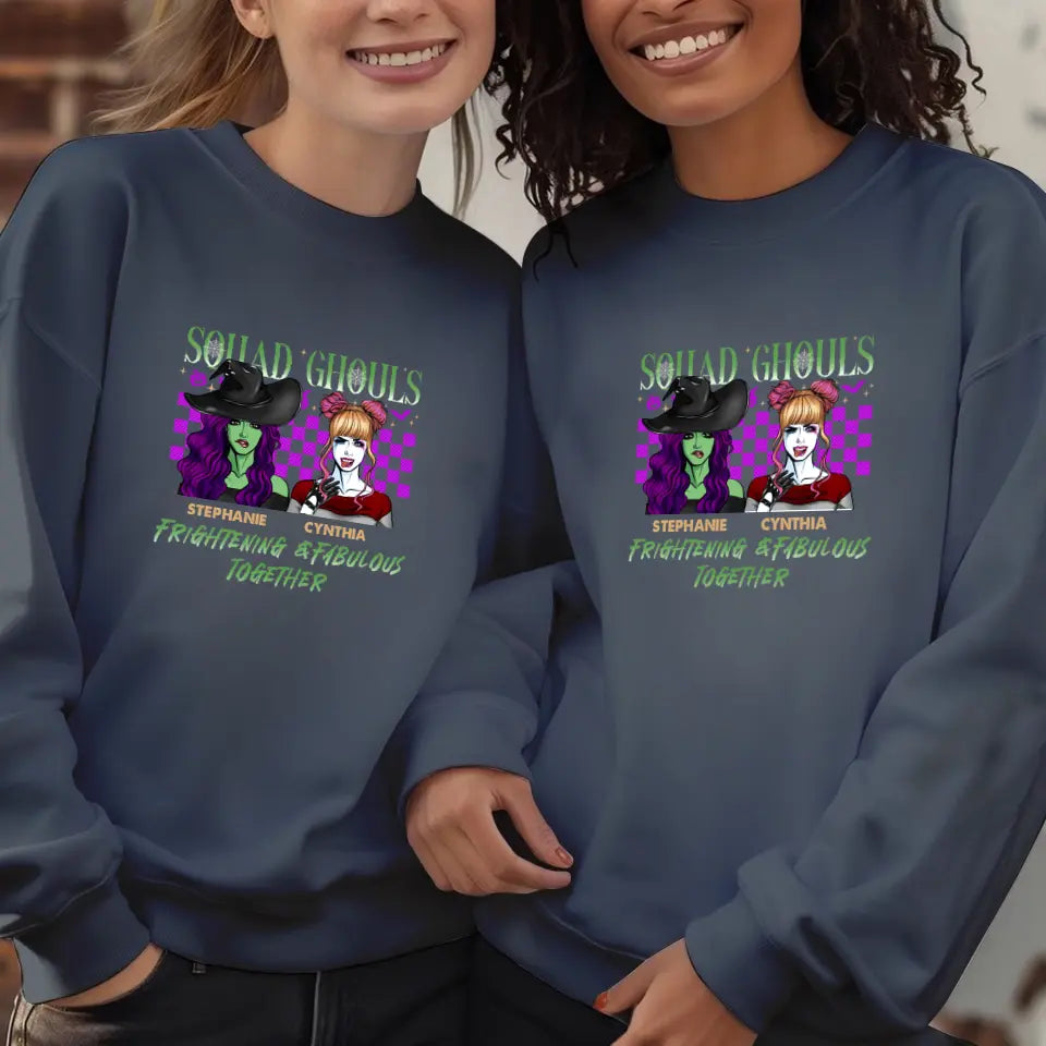 Squad Ghouls - Custom Name - Personalized Gifts For Bestie - Hoodie