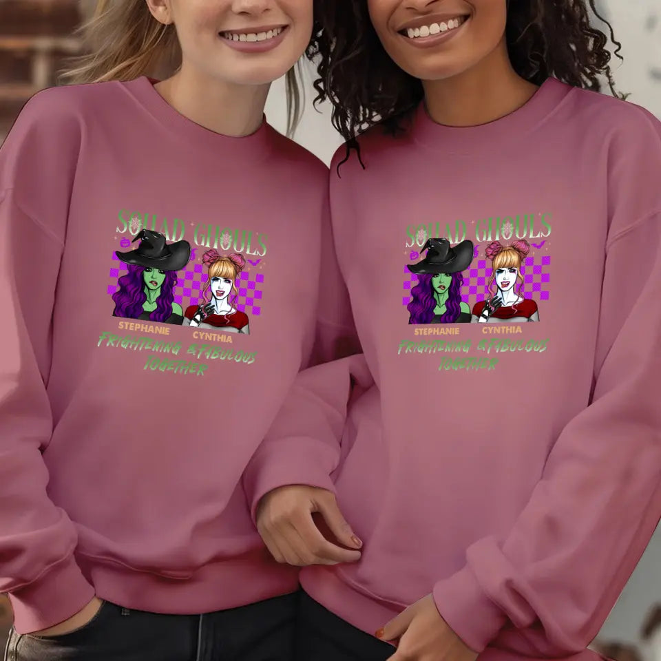 Squad Ghouls - Custom Name - Personalized Gifts For Bestie - T-Shirt