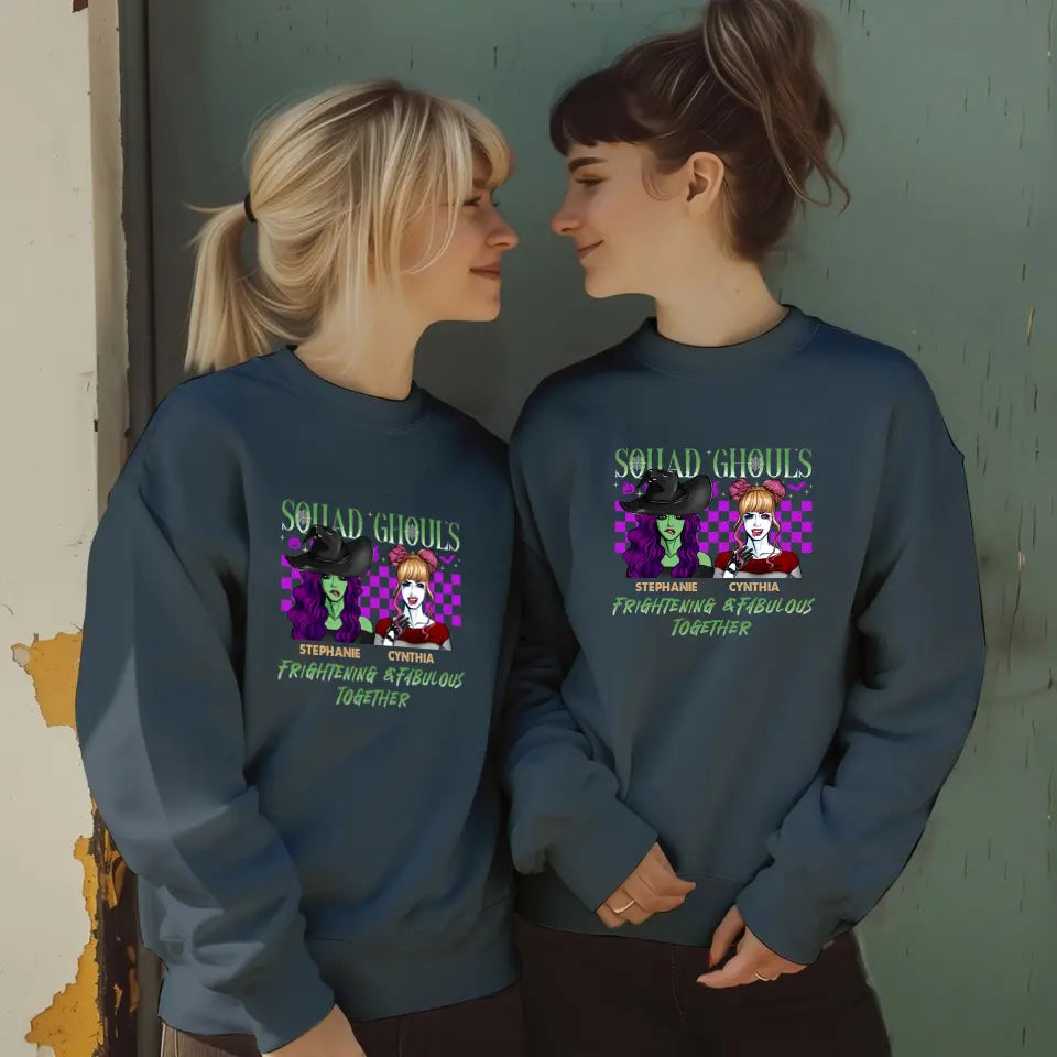 Squad Ghouls - Custom Name - Personalized Gifts For Bestie - Hoodie