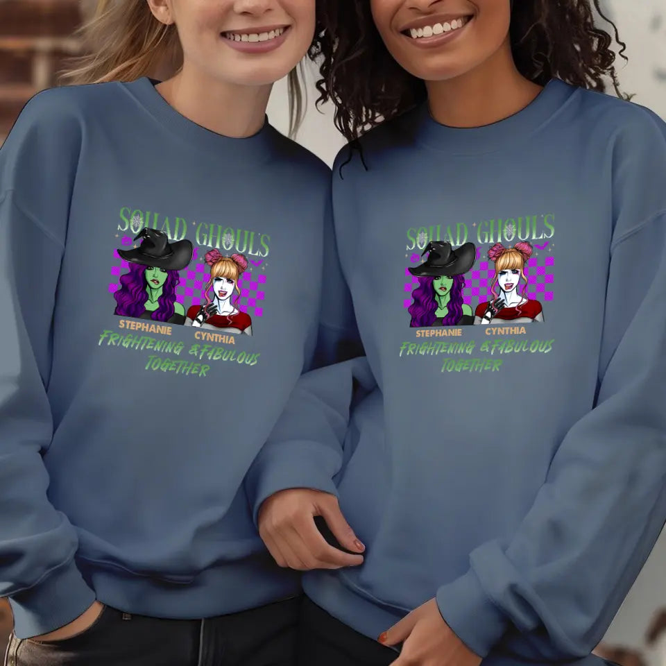 Squad Ghouls - Custom Name - Personalized Gifts For Bestie - Hoodie