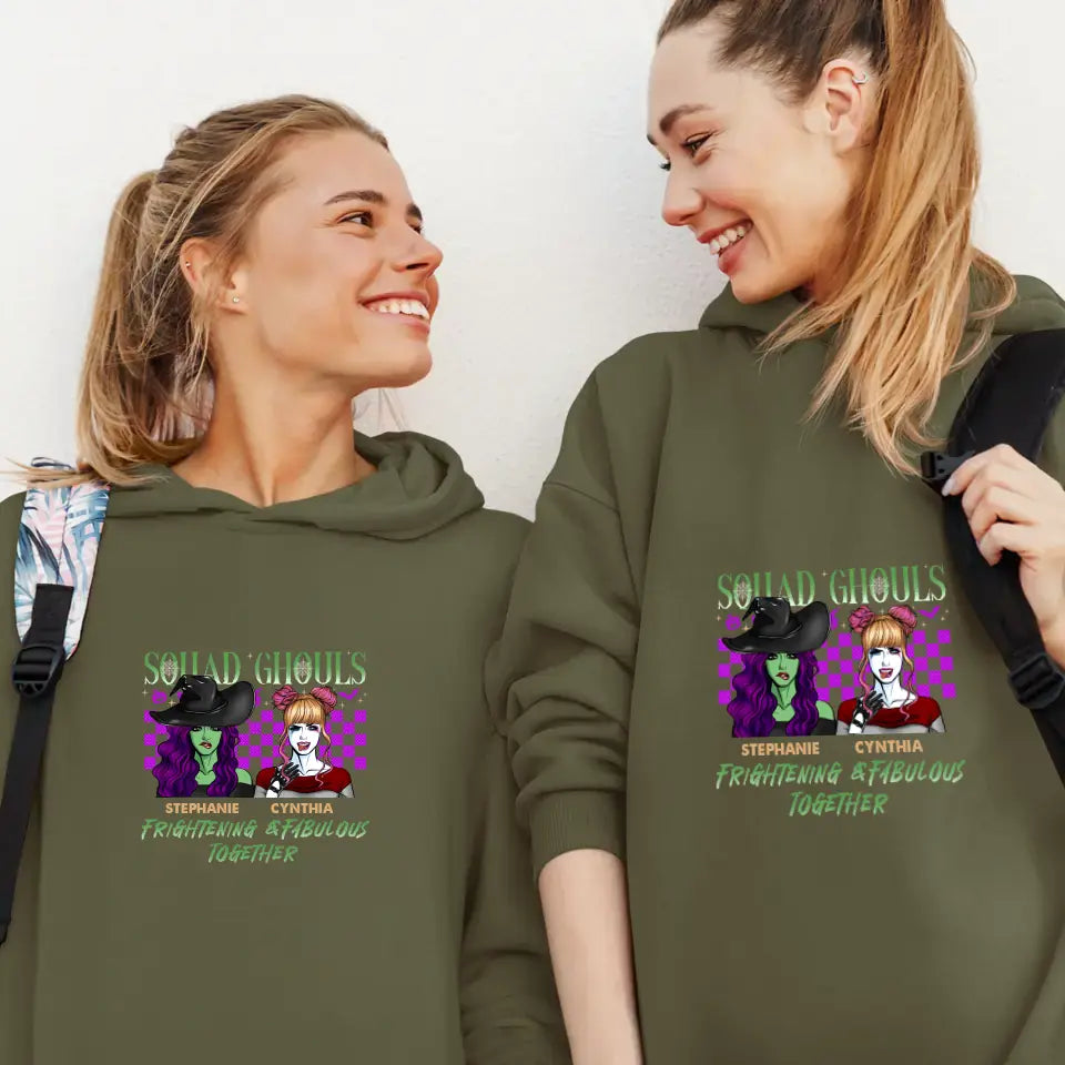 Squad Ghouls - Custom Name - Personalized Gifts For Bestie - T-Shirt