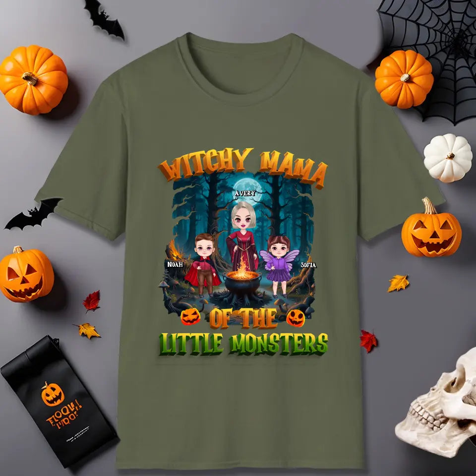 Witchy Mama - Custom Name - Personalized Gifts For Mom - T-shirt