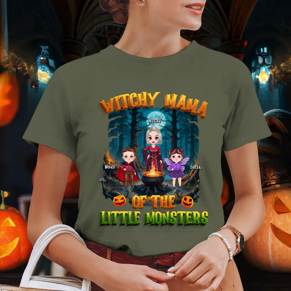 Witchy Mama - Custom Name - Personalized Gifts For Mom - T-shirt