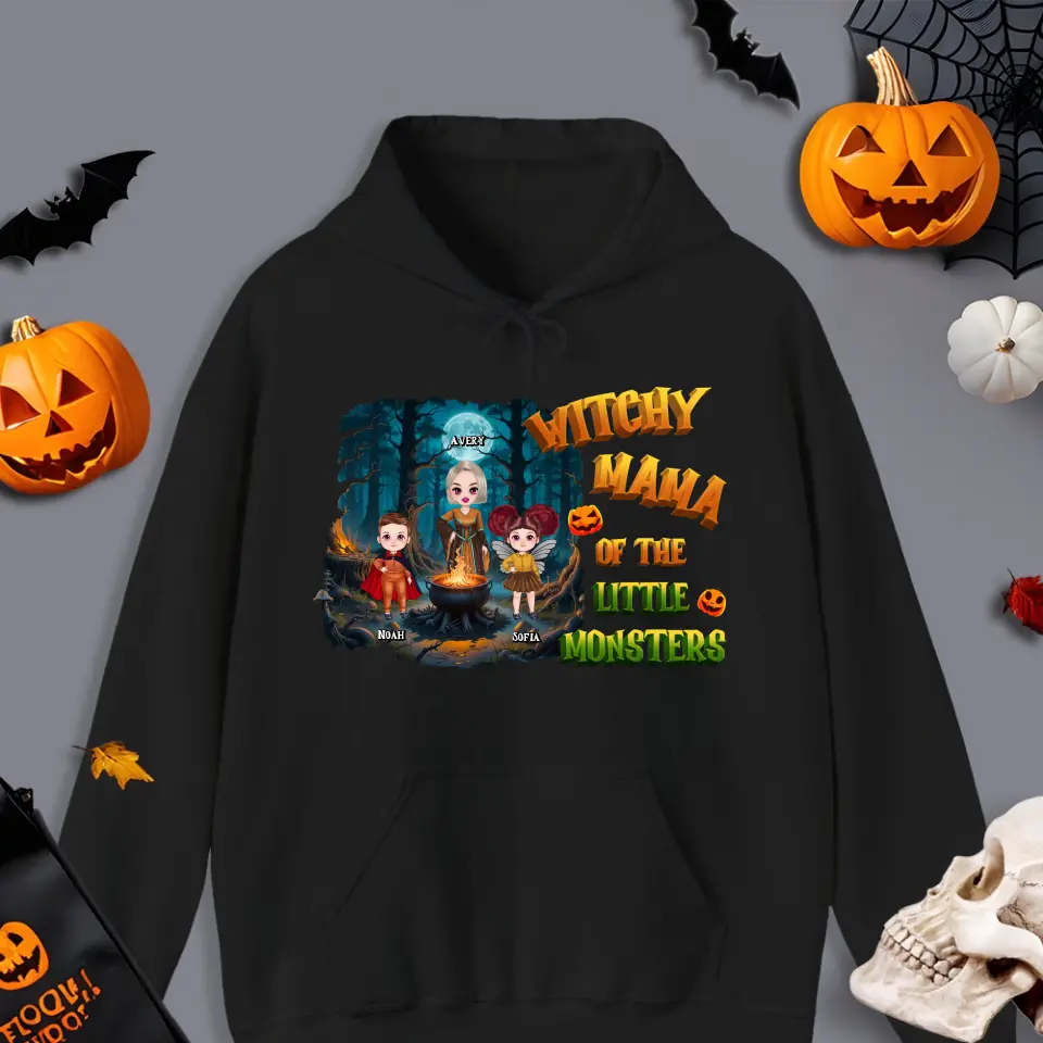 Witchy Mama - Custom Name - Personalized Gifts For Mom - Hoodie