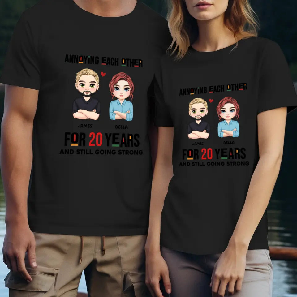 Annoying Each Other For Years - Personalized Gifts for Couples - Unisex T-Shirt