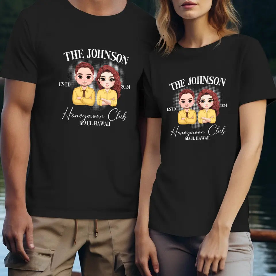 Honeymoon Club - Custom Year - Personalized Gifts For Couple - T-Shirt