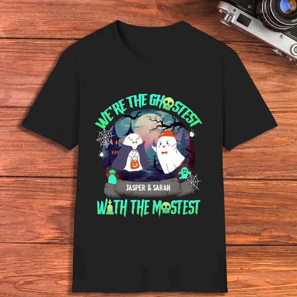 We're The Ghostest - Custom Name - Personalized Gifts for Couples - T-Shirt