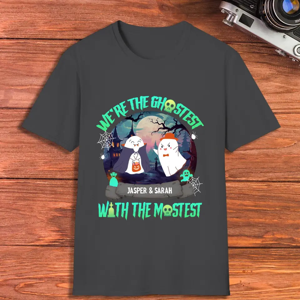 We're The Ghostest - Custom Name - Personalized Gifts for Couples - T-Shirt