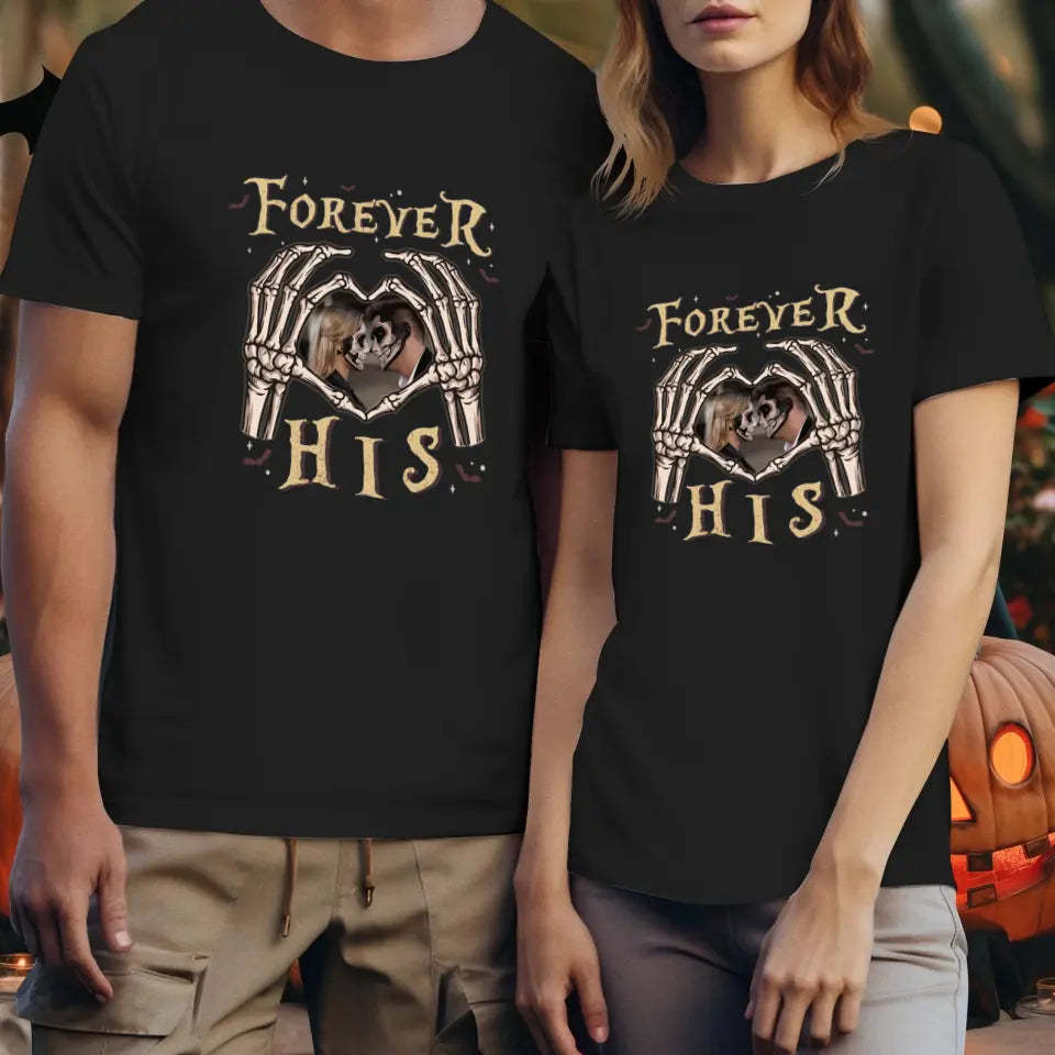 Forever Her - Custom Photo - Personalized Gifts For Couple - T-shirt