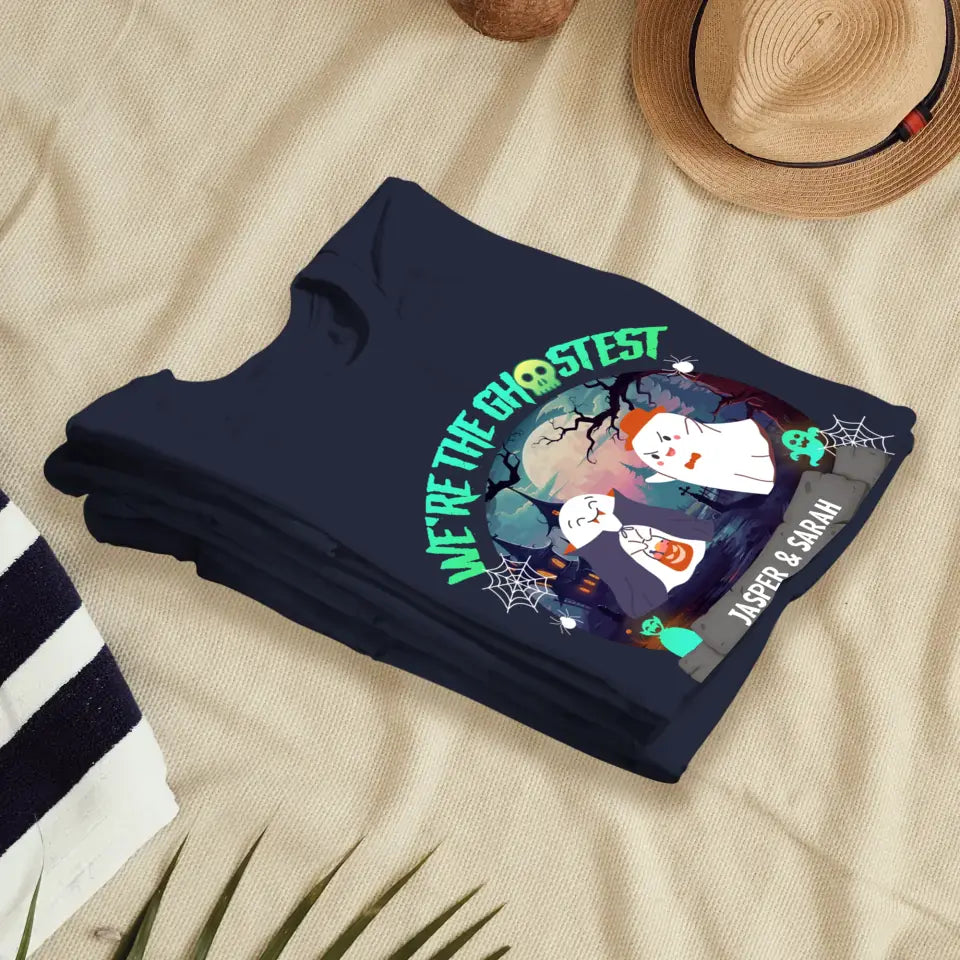 We're The Ghostest - Custom Name - Personalized Gifts for Couples - T-Shirt