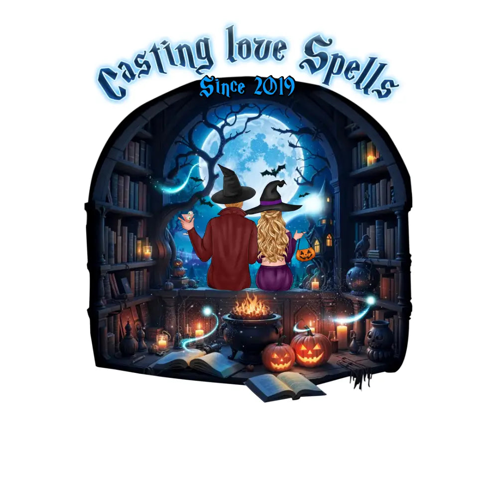 Casting Love Spells - Custom Anniversary Year - Personalized Gifts for Couples - T-Shirt