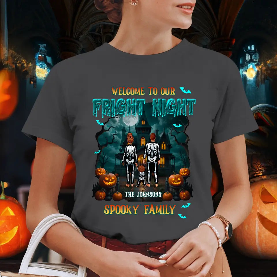 Family Fright Night - Custom Name - Personalized Gifts For Family - T-shirt