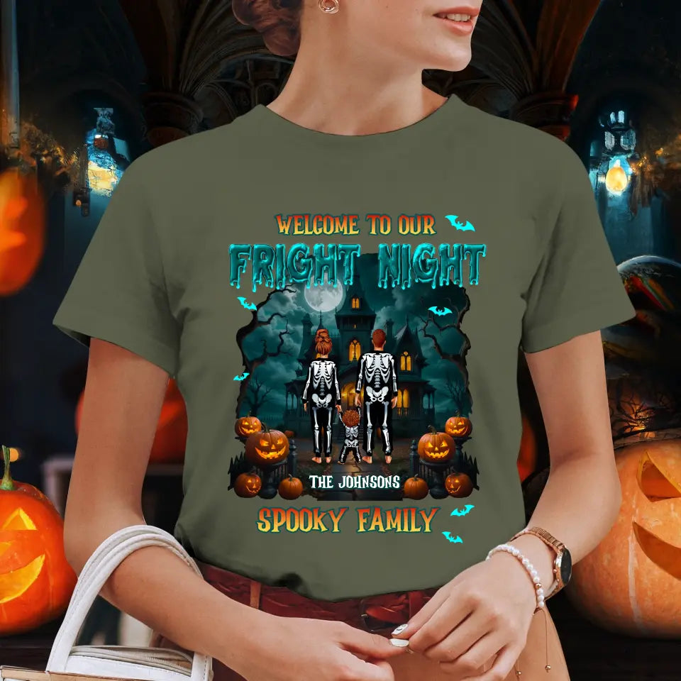 Family Fright Night - Custom Name - Personalized Gifts For Family - T-shirt