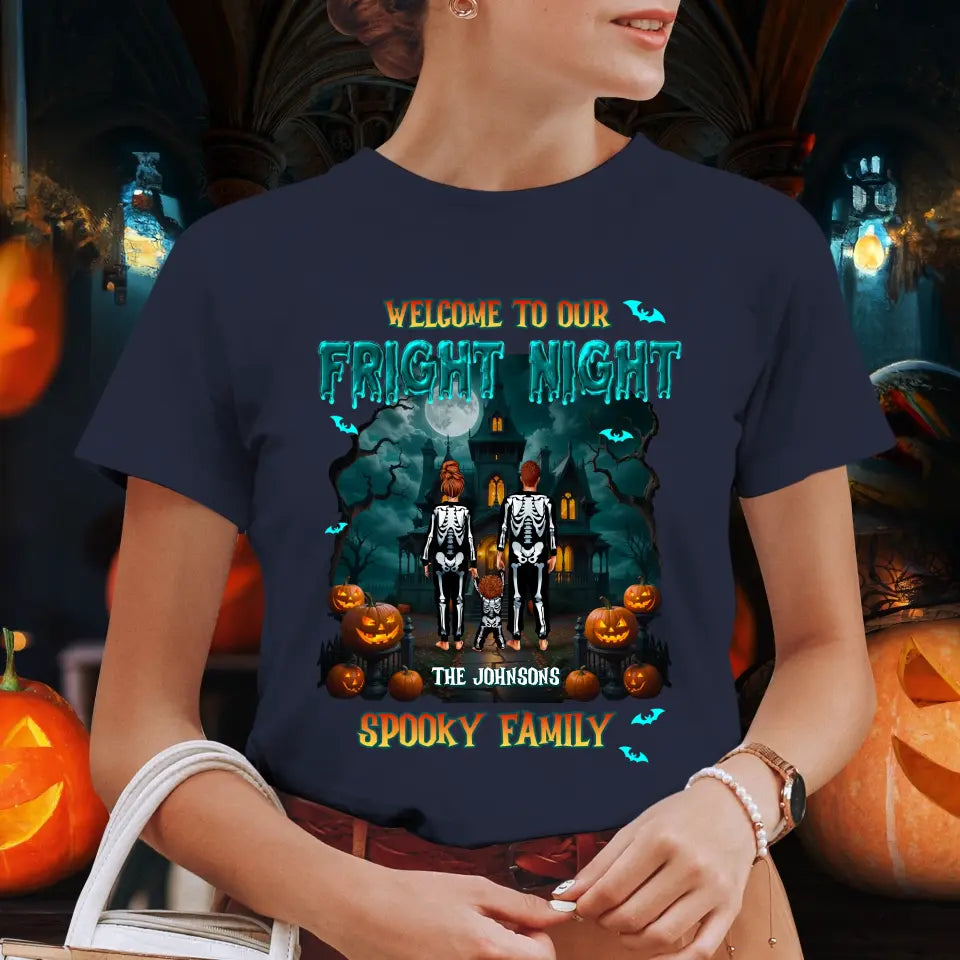 Family Fright Night - Custom Name - Personalized Gifts For Family - T-shirt