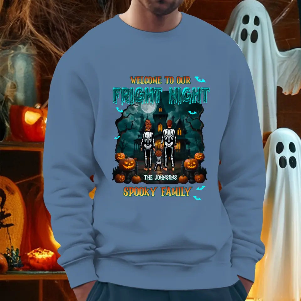 Family Fright Night - Custom Name - Personalized Gifts For Family - T-shirt