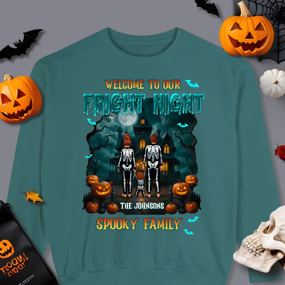 Family Fright Night - Custom Name - Personalized Gifts For Family - T-shirt