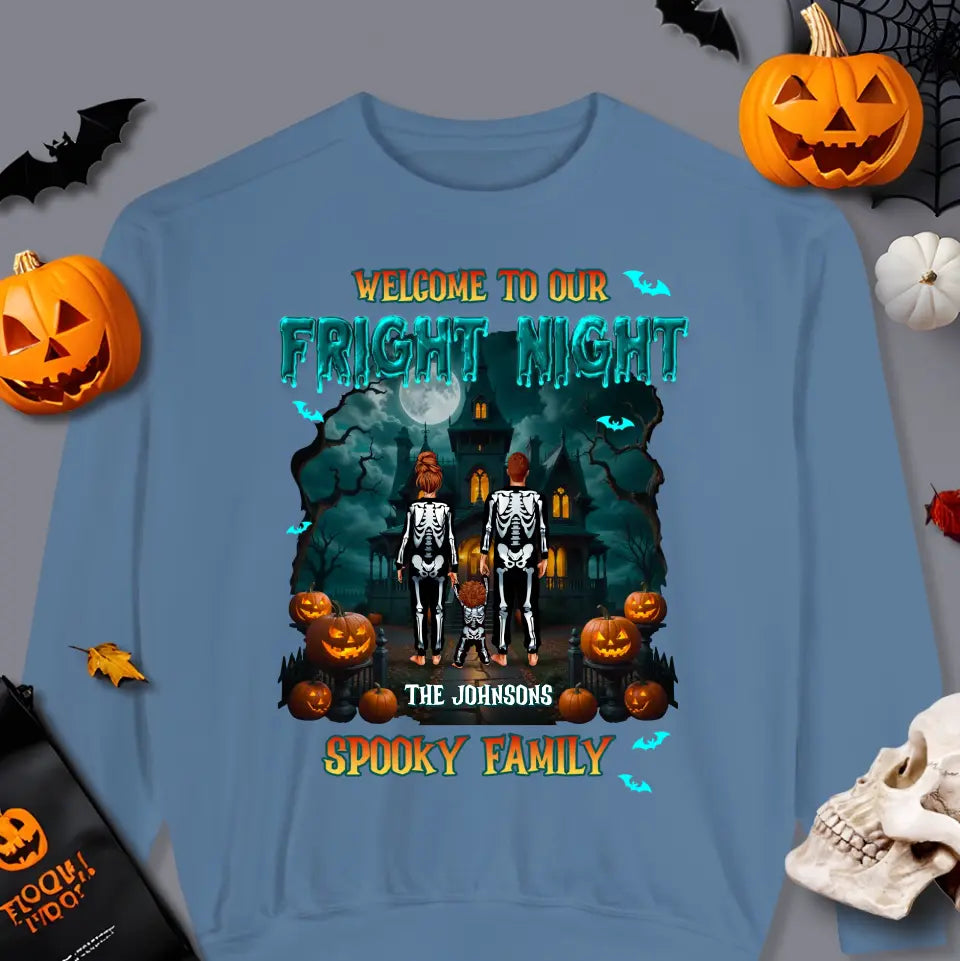 Family Fright Night - Custom Name - Personalized Gifts For Family - T-shirt