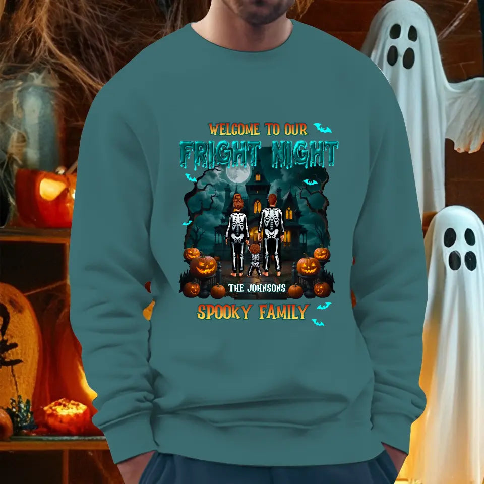 Family Fright Night - Custom Name - Personalized Gifts For Family - T-shirt