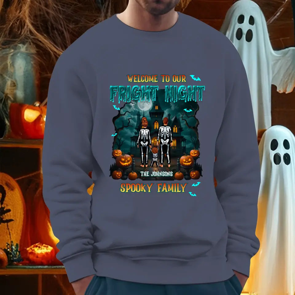 Family Fright Night - Custom Name - Personalized Gifts For Family - T-shirt