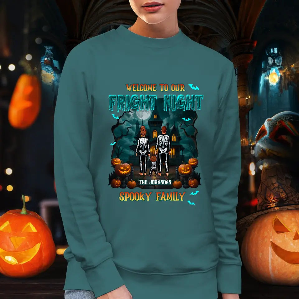 Family Fright Night - Custom Name - Personalized Gifts For Family - T-shirt