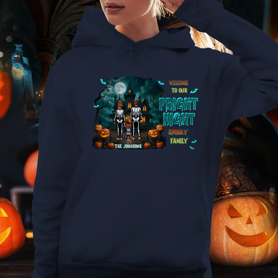 Family Fright Night - Custom Name - Personalized Gifts For Family - T-shirt