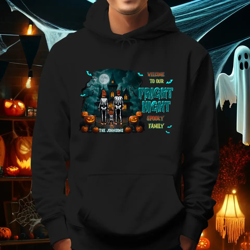 Family Fright Night - Custom Name - Personalized Gifts For Family - T-shirt