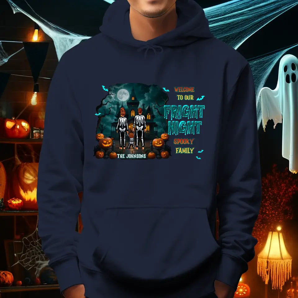 Family Fright Night - Custom Name - Personalized Gifts For Family - T-shirt