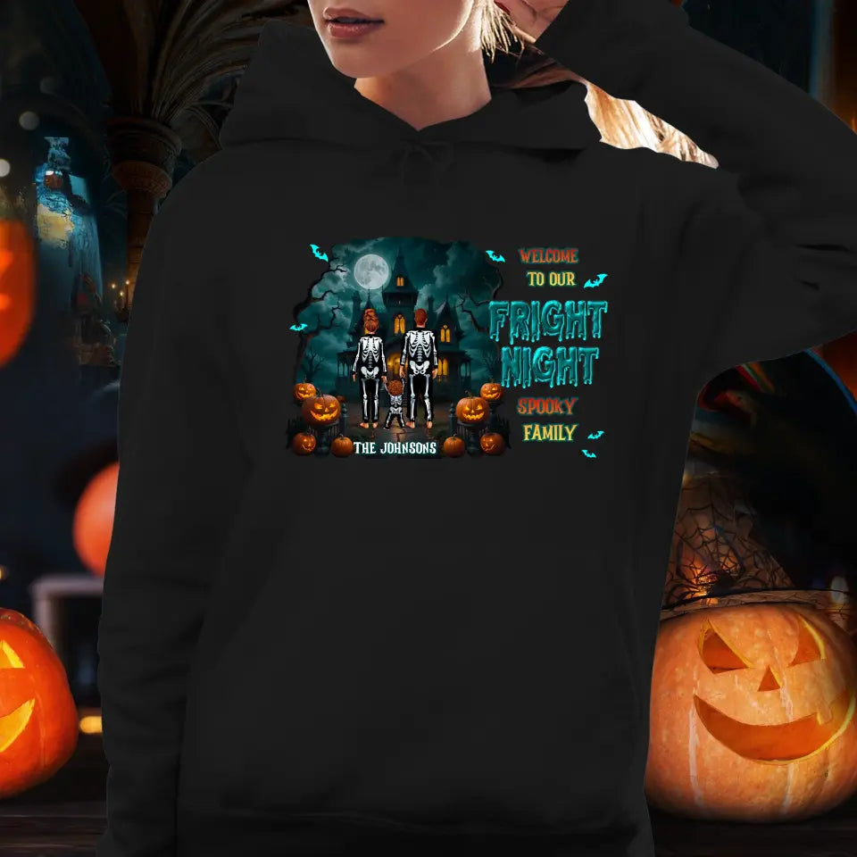 Family Fright Night - Custom Name - Personalized Gifts For Family - T-shirt