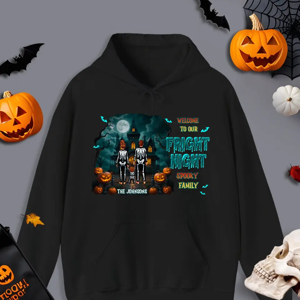 Family Fright Night - Custom Name - Personalized Gifts For Family - T-shirt