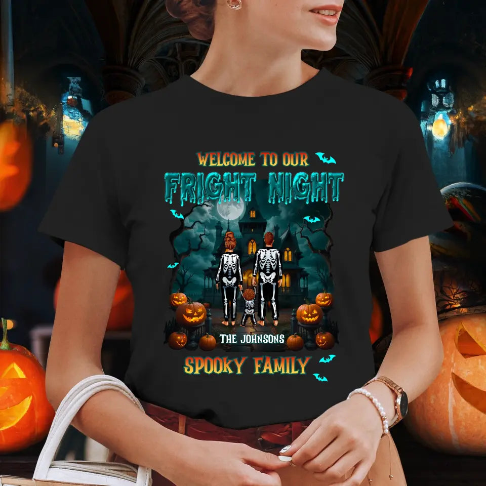 Family Fright Night - Custom Name - Personalized Gifts For Family - Sweater