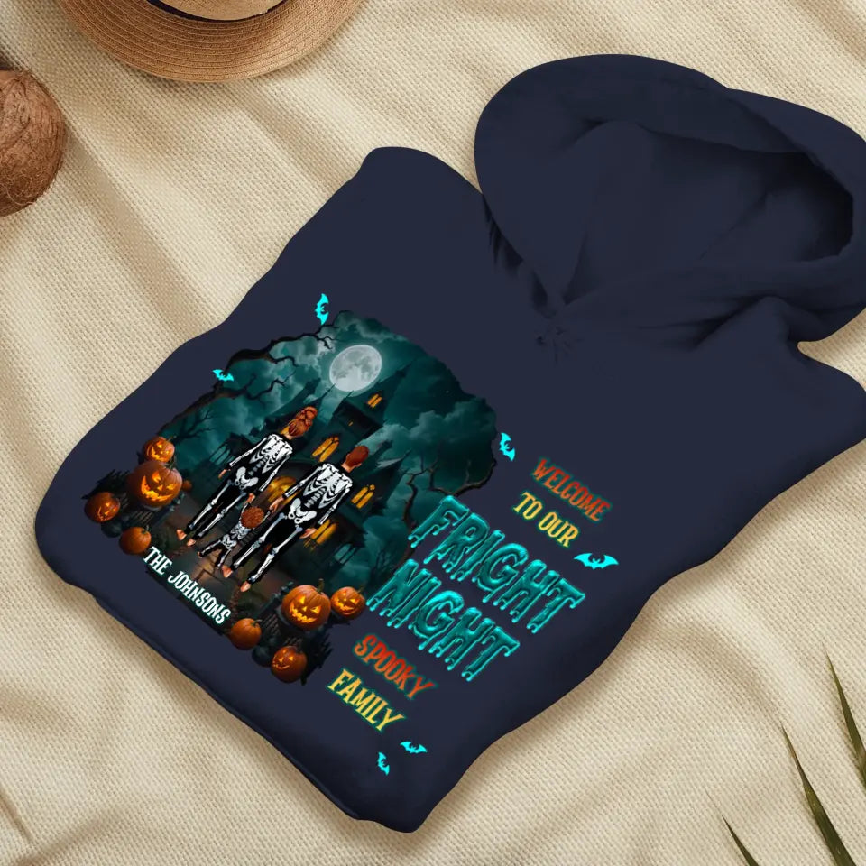 Family Fright Night - Custom Name - Personalized Gifts For Family - Sweater