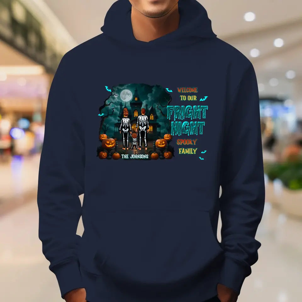 Family Fright Night - Custom Name - Personalized Gifts For Family - Sweater