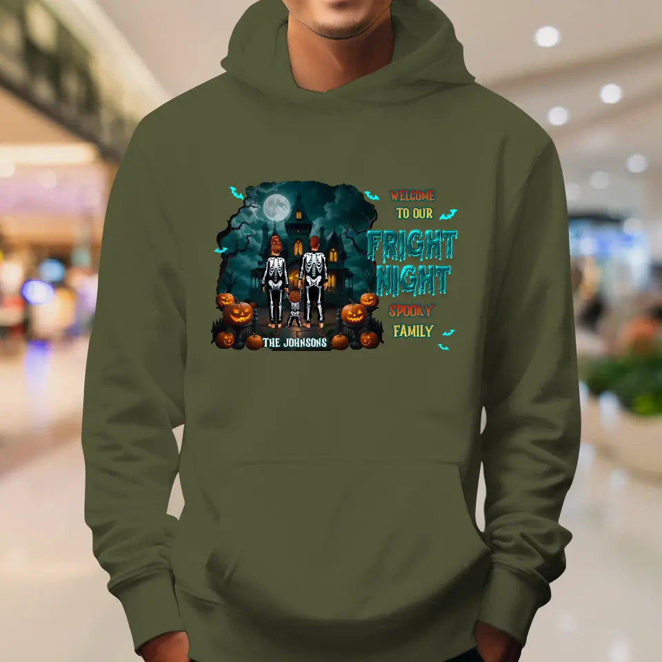 Family Fright Night - Custom Name - Personalized Gifts For Family - Sweater