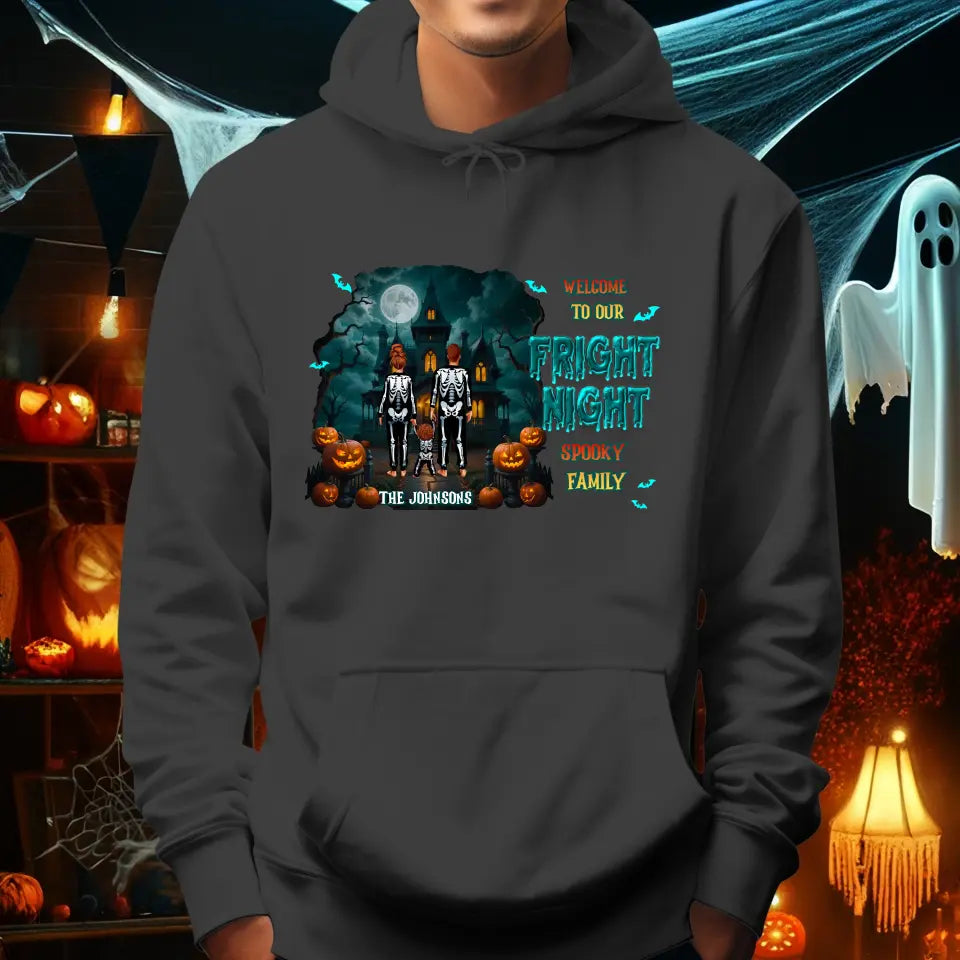 Family Fright Night - Custom Name - Personalized Gifts For Family - Sweater