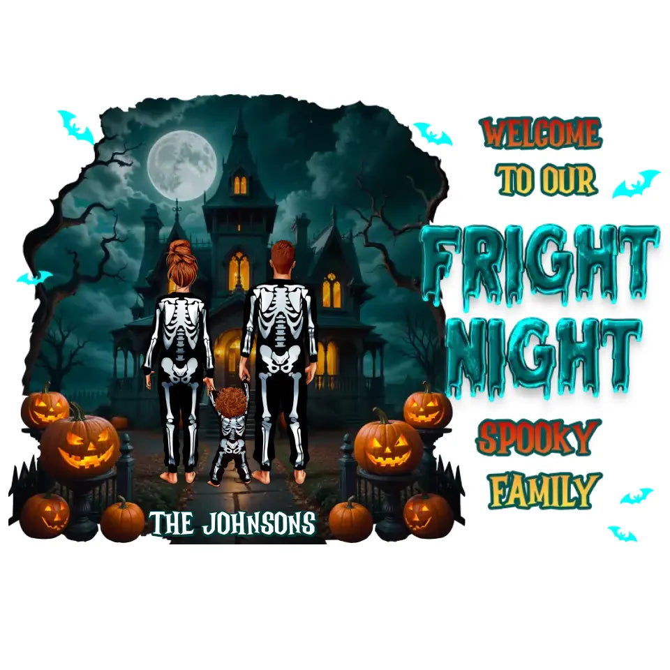 Family Fright Night - Custom Name - Personalized Gifts For Family - Hoodie