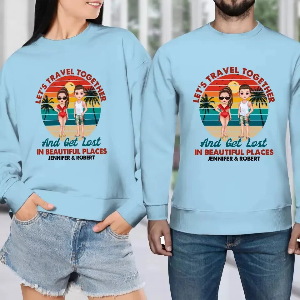 You Are My Home & My Adventure - Personalized Gifts for Couples - Unisex Sweater