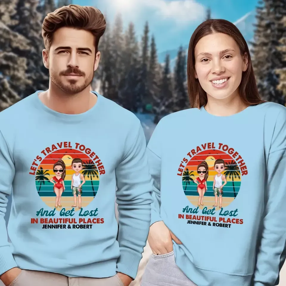 You Are My Home & My Adventure - Personalized Gifts for Couples - Unisex Sweater