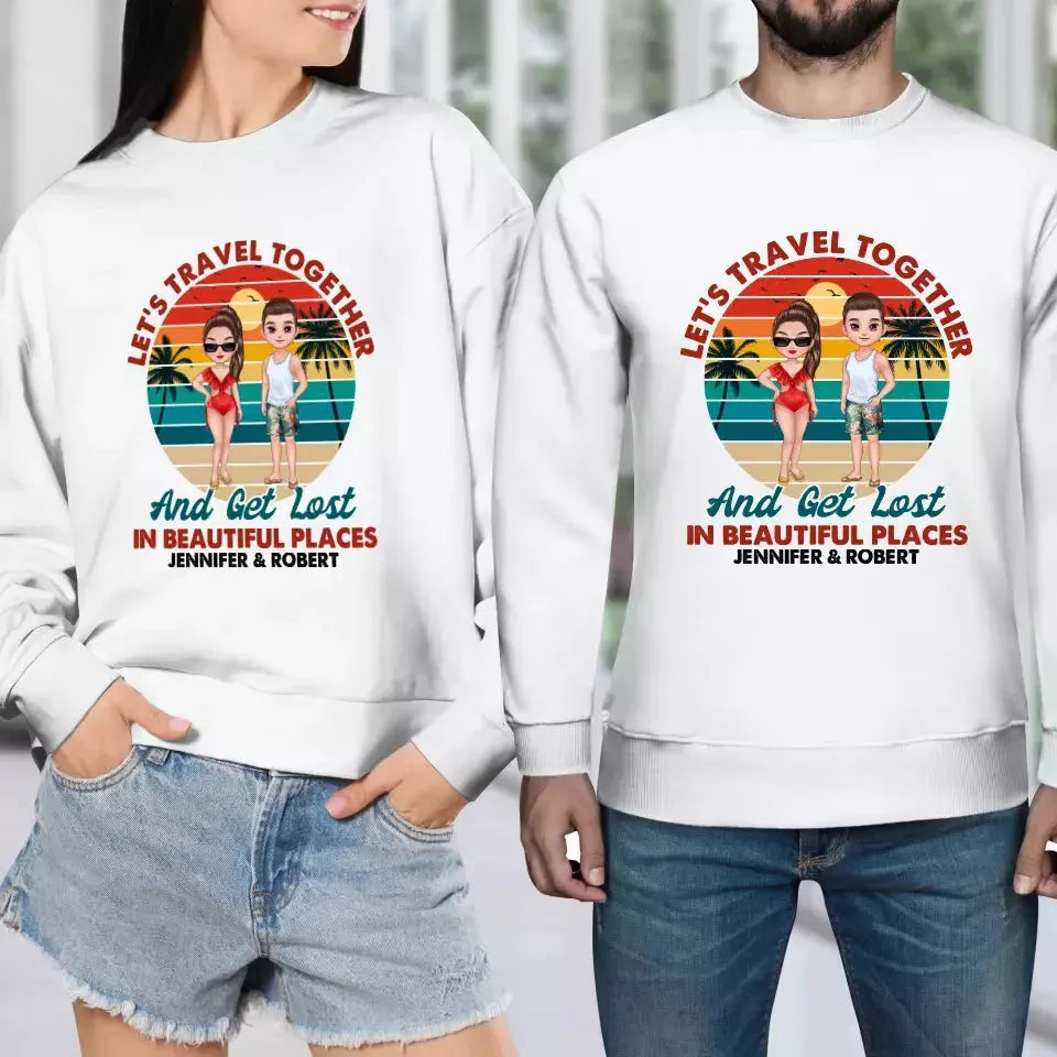 You Are My Home & My Adventure - Personalized Gifts for Couples - Unisex Sweater