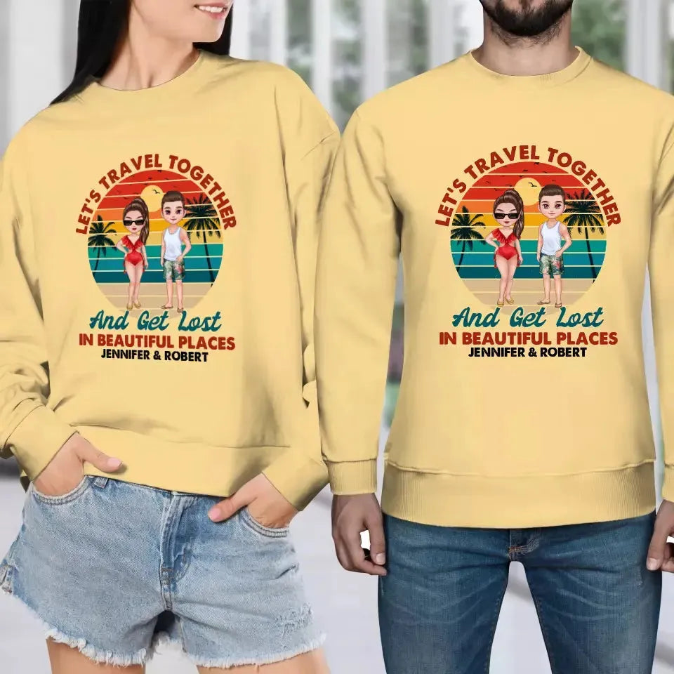 You Are My Home & My Adventure - Personalized Gifts for Couples - Unisex Sweater